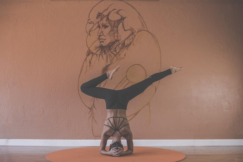Woman practicing diaphragmatic breathing
